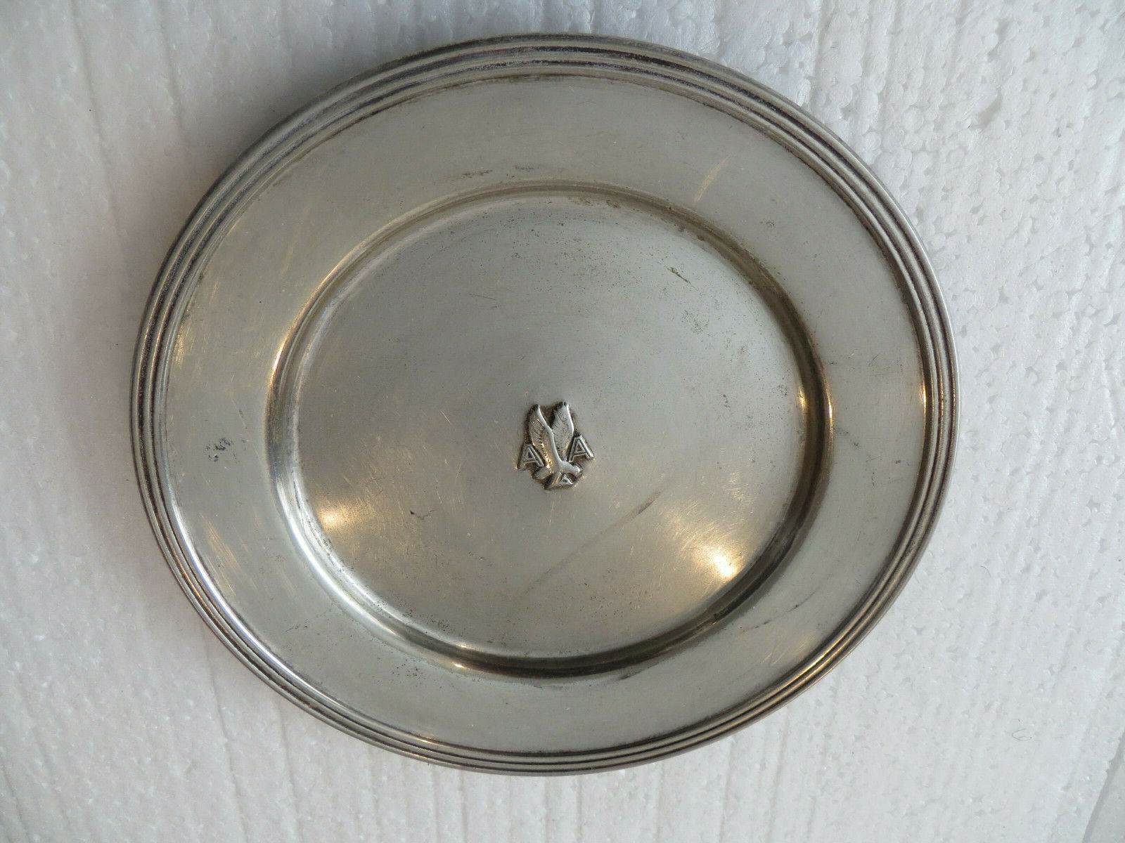 TWO (2) AMERICAN AIRLINES SILVER DISH