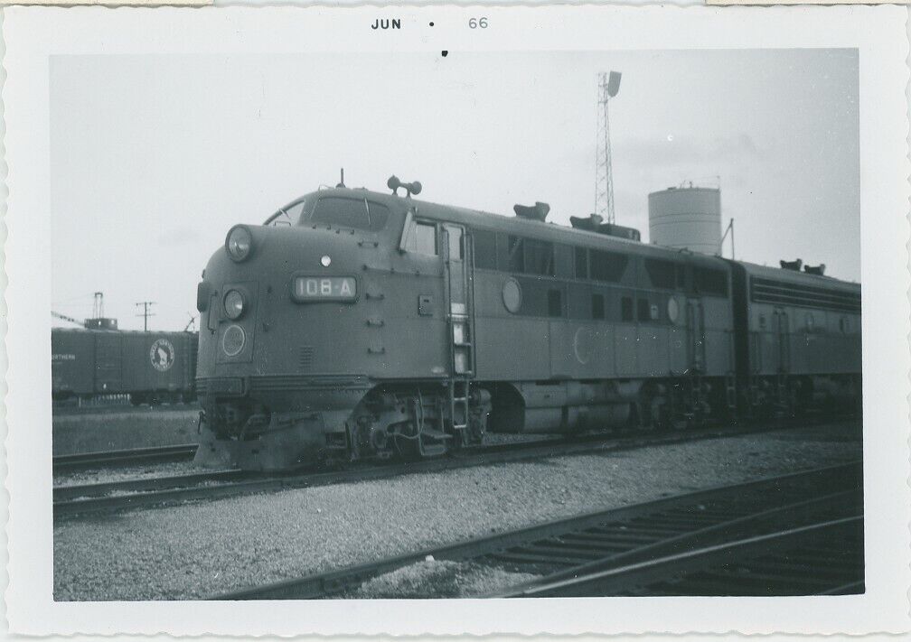 1966 Chicago Great Western Railway #108 A Diesel Locomotive Engine Train