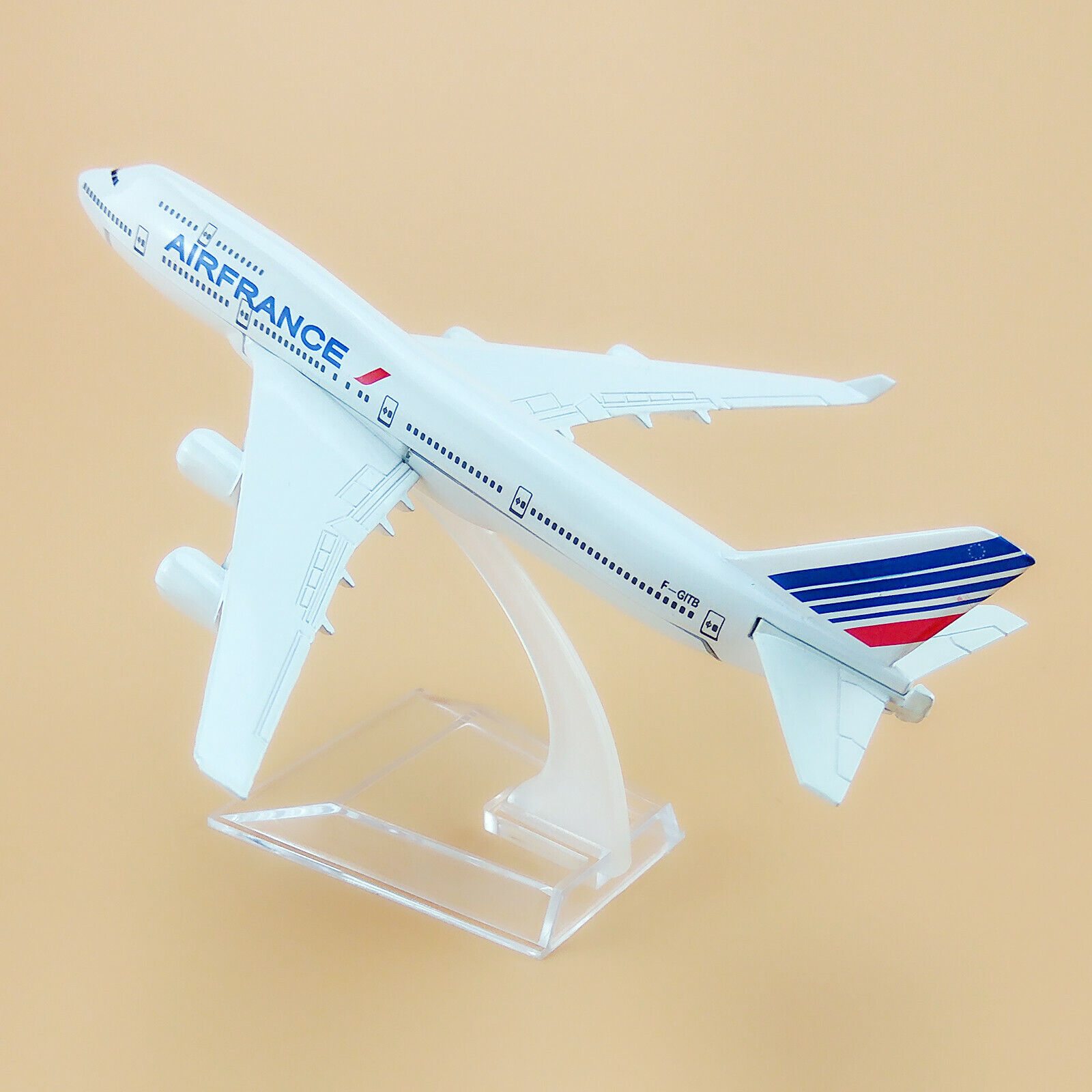 Air France Boeing B747 Airlines Airplane Model Plane Metal Aircraft Alloy 16cm