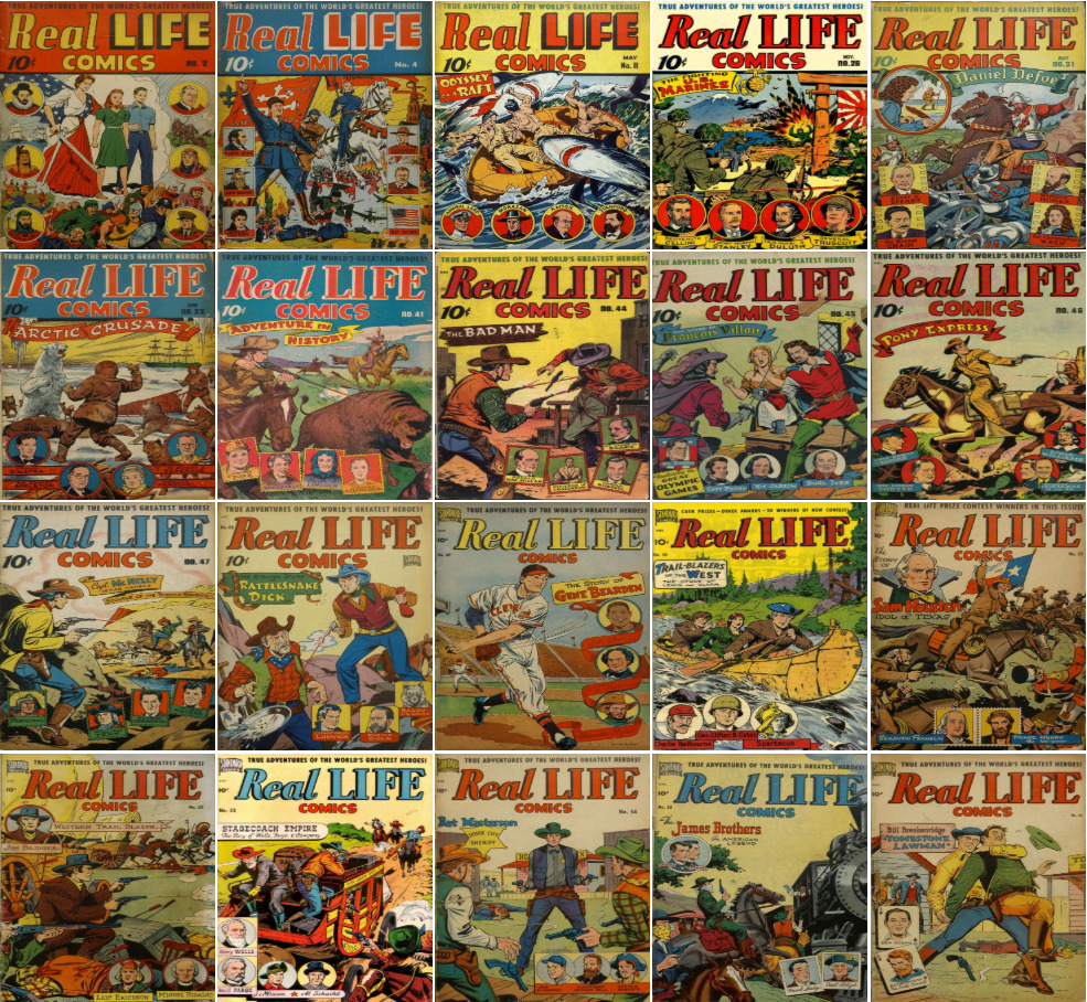 1941 - 1952 Real Life Comic Book Package - 21 eBooks on CD