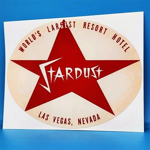 Stardust Hotel Las Vegas Vintage Style Travel Decal, Vinyl Sticker,Luggage Label