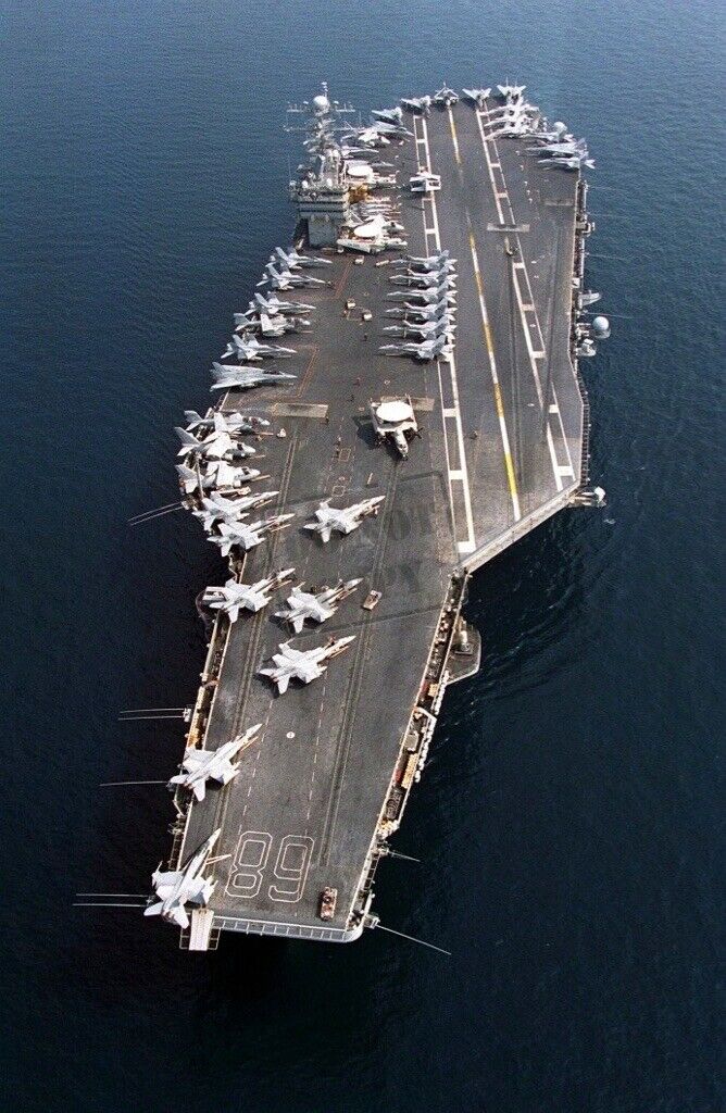 US Navy USN nuclear powered aircraft carrier USS Nimitz (CVN 68) N4 8X12 PHOTO