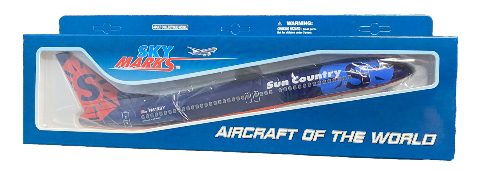 Sky Marks Daron Sun Country Airlines 1/130 Vintage Livery Model Airplane 737-800