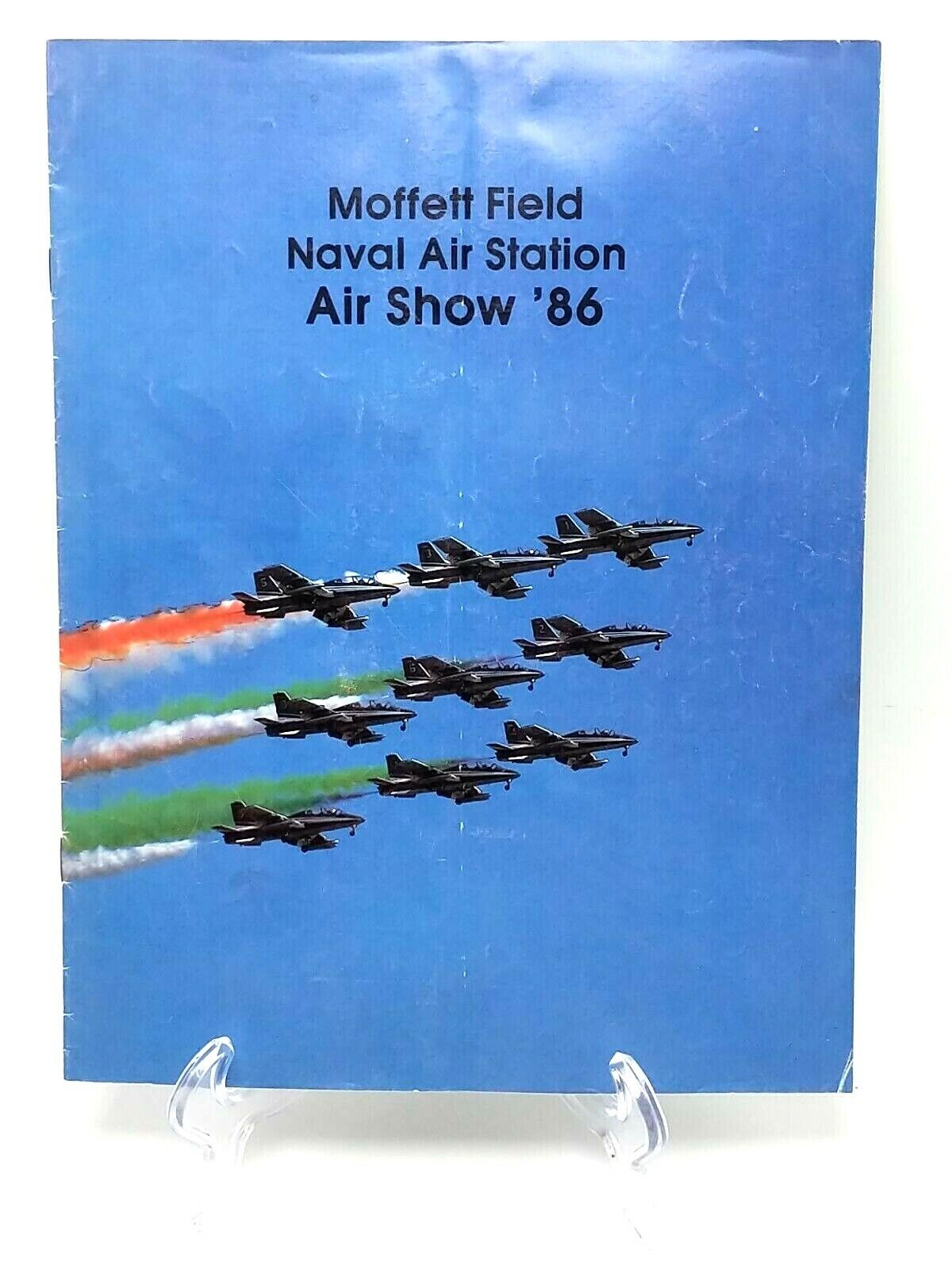 NAS MOFFETT FIELD CA 1986 AIR SHOW FRECCE TRICOLORI PROGRAM AERMACCHI MB-339 JET