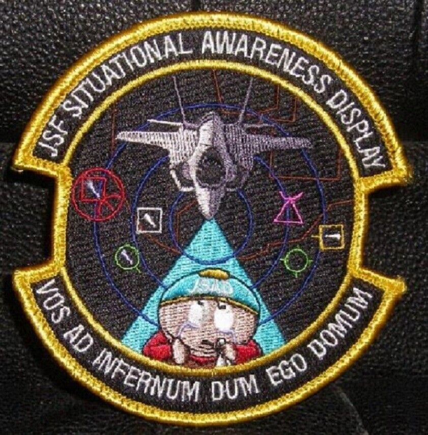 F-35 461st FLT SQUADRON DEADLY JESTERS SITUATIONAL AWARENESS DISPLAY SDD PATCH