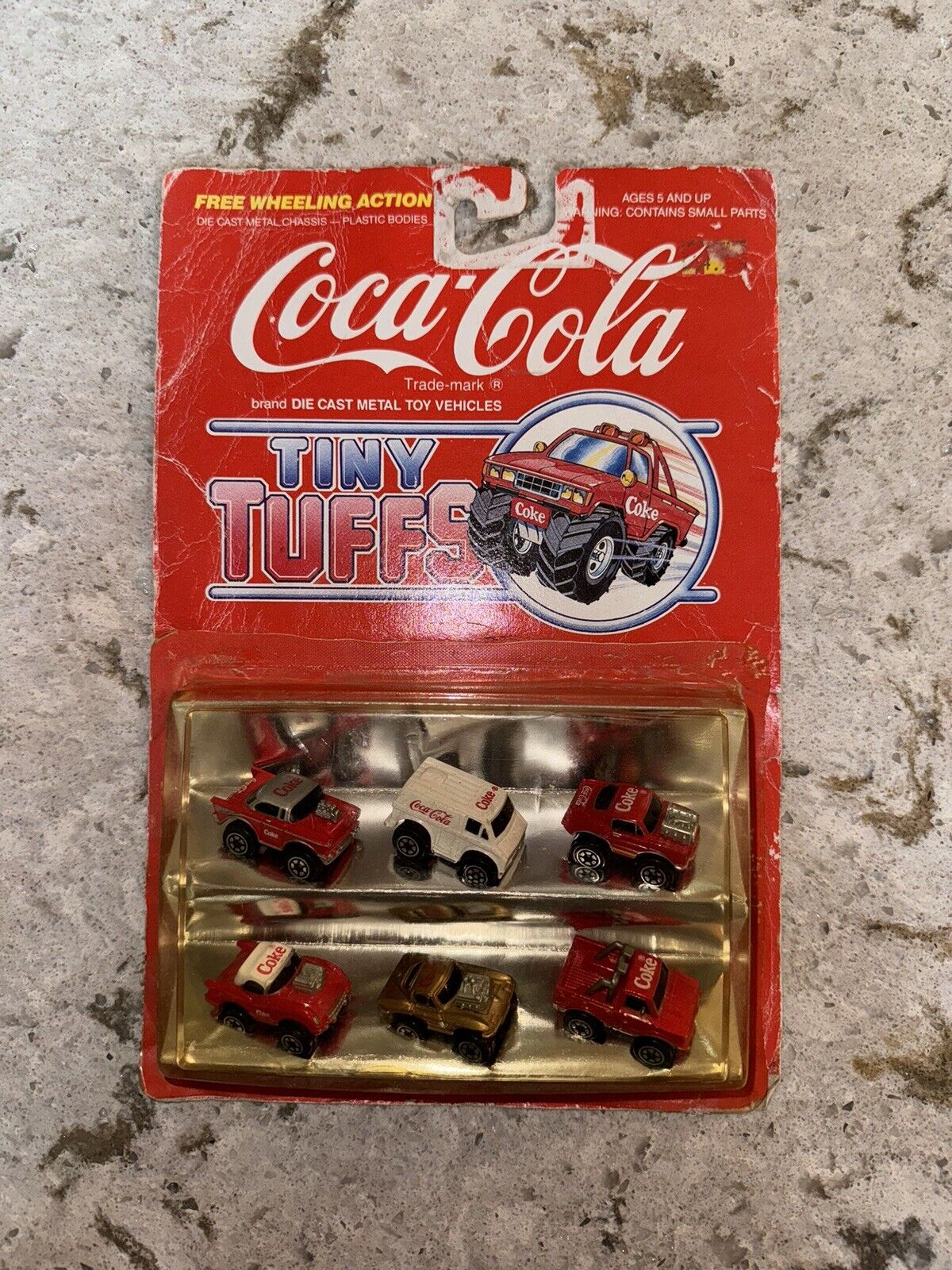 Vintage 1979 Coca Cola Tiny Tuffs Die Cast Vehicles Set Of 6