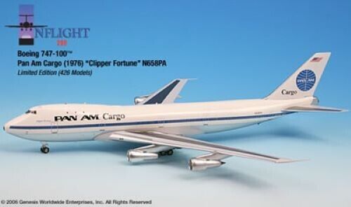 Inflight IF742002 Pan Am American Cargo B747-100 N658PA Diecast 1/200 Jet Model