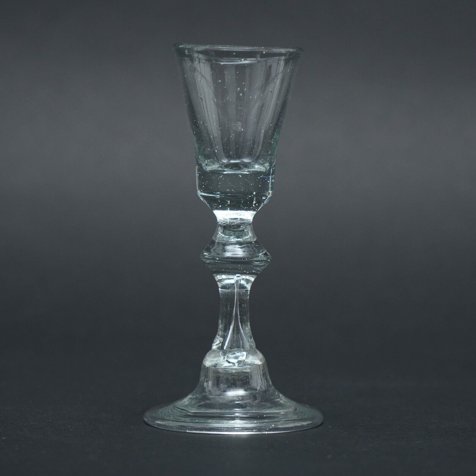 Shot Glass Kelchform With Glockenfuß North German To 1790 V.Minutes