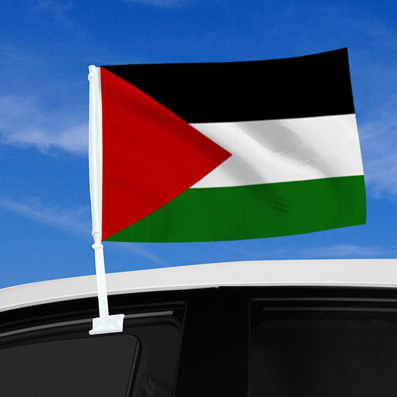 Palestine Car Flag Window for Patriotic Sports Events, Clip Flag Free Palestine