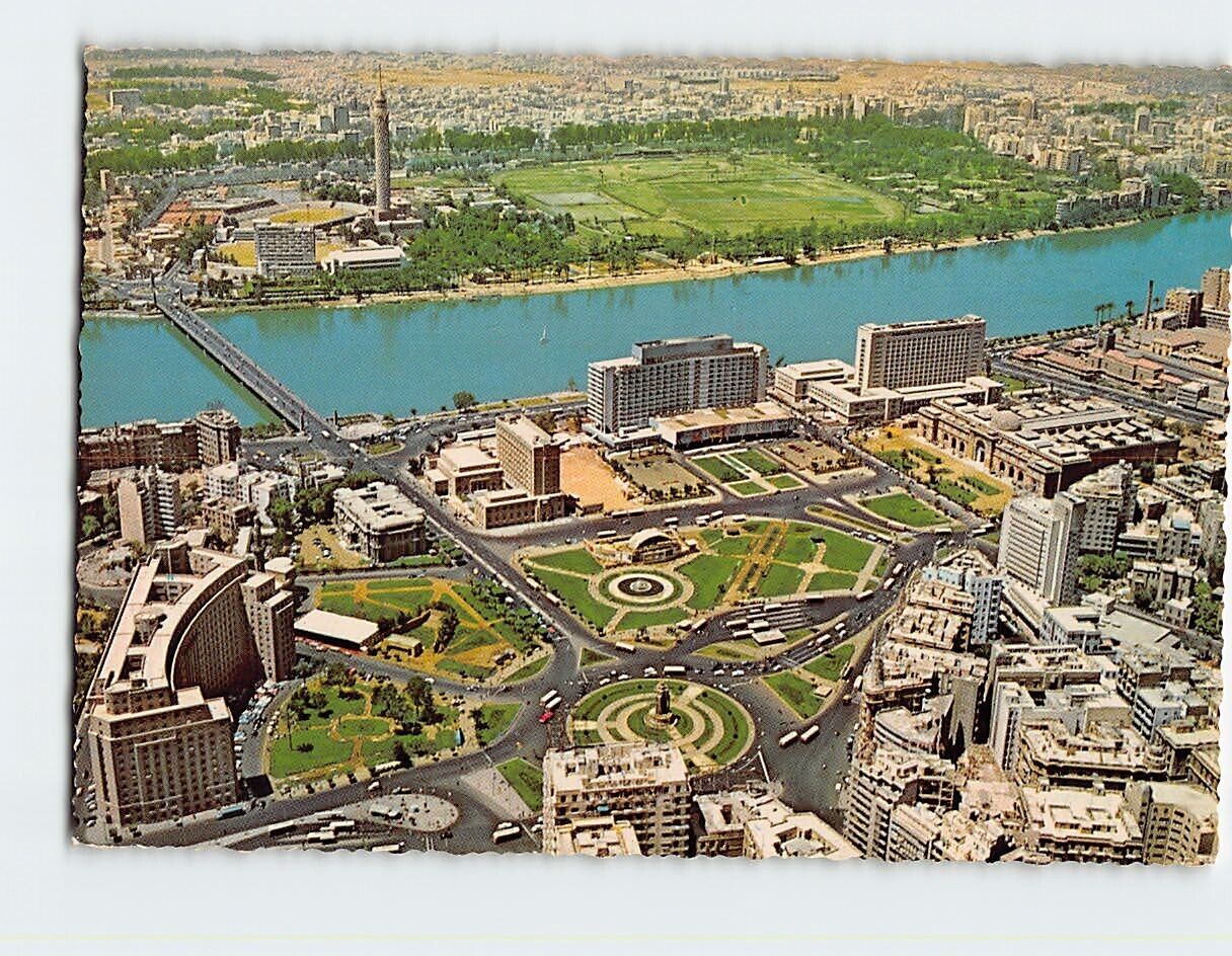 Postcard Air picture of Midan El-Tahrir, Cairo, Egypt