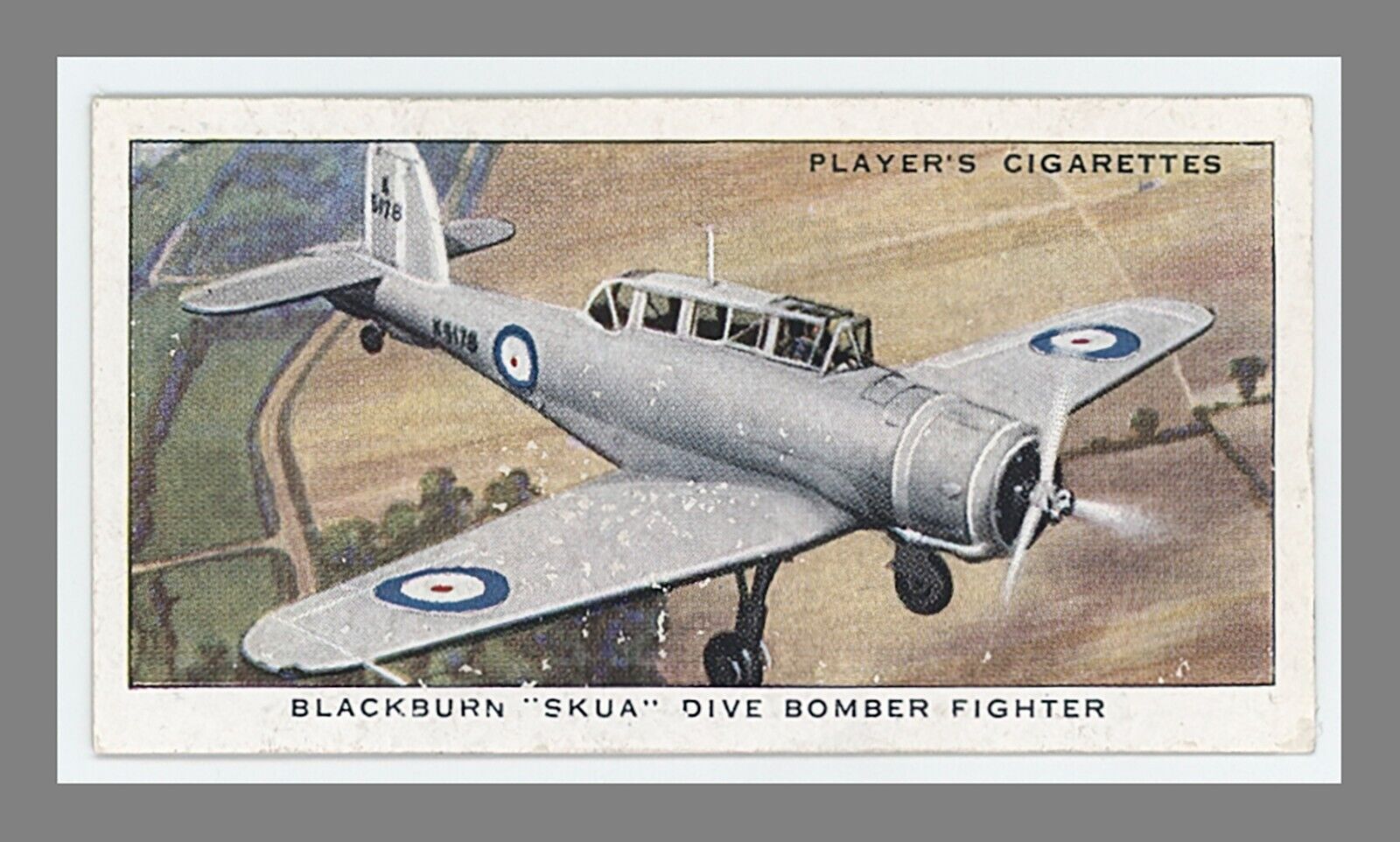 Players Cigarettes Royal Air Force Skua Dive Bomber Fighter John Player Sons
