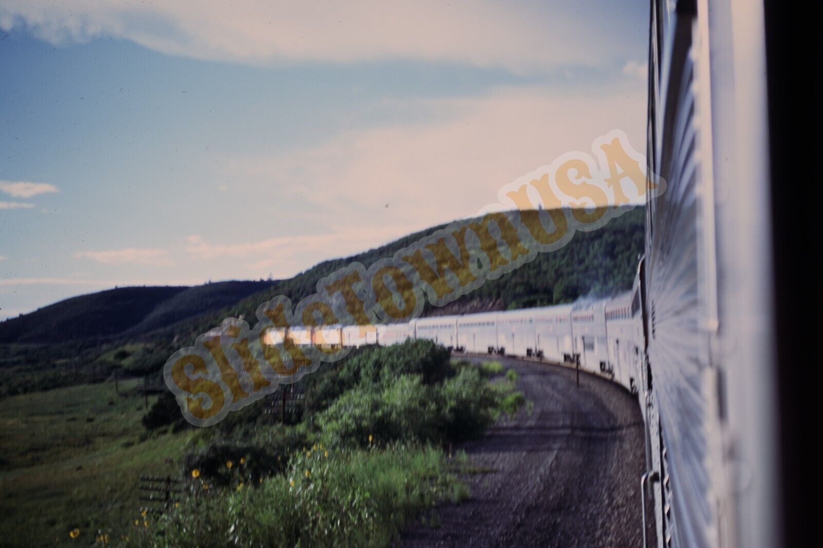 Vtg 1973 Train Slide AMTK Amtrak Santa Fe EL Capitan X1F129