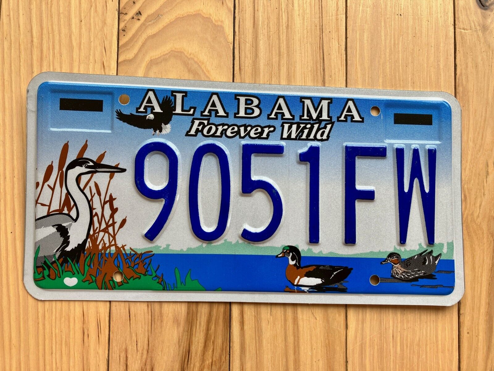 2005 to 2015 Alabama Forever Wild License Plate