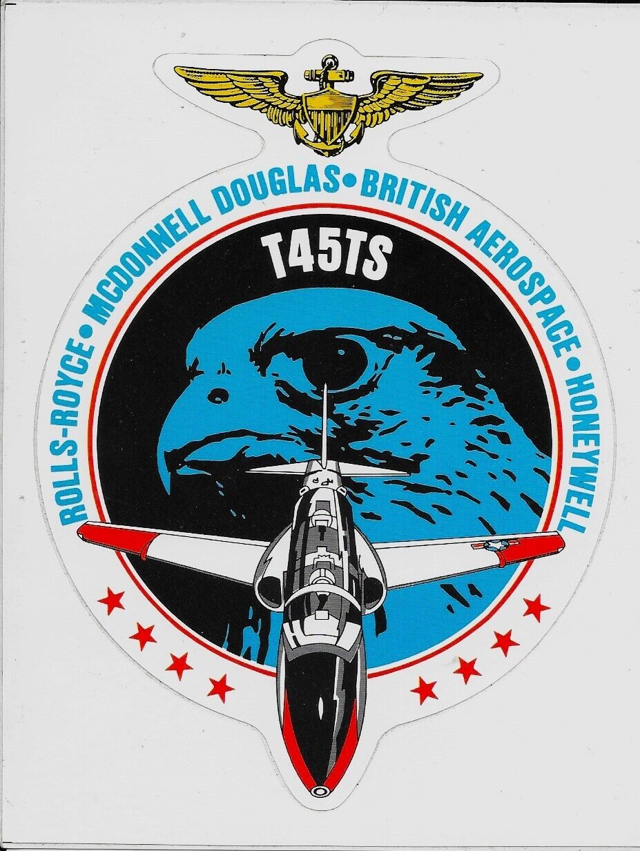 US NAVY T45TS Sticker ROLLS ROYCE McDonnell Douglas BAE SPERRY AVIATION