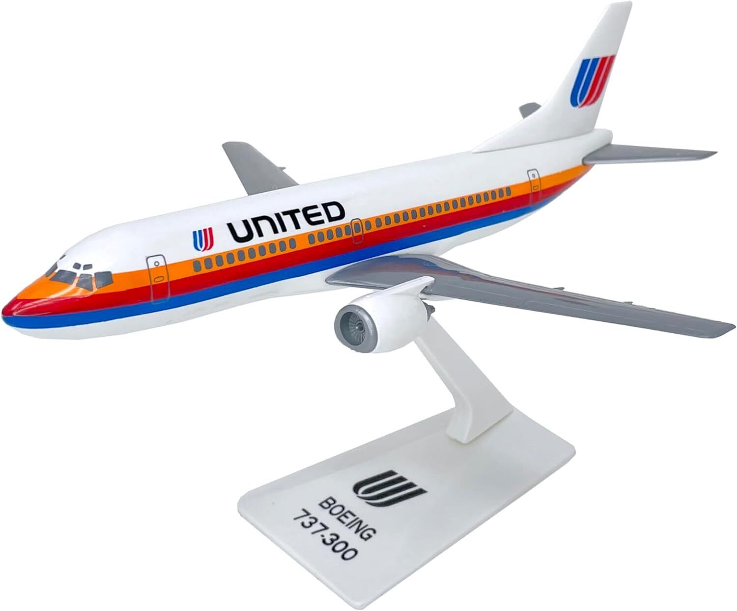 Flight Miniatures United Boeing 737-300 Saul Bass Desk Top 1/180 Model Airplane