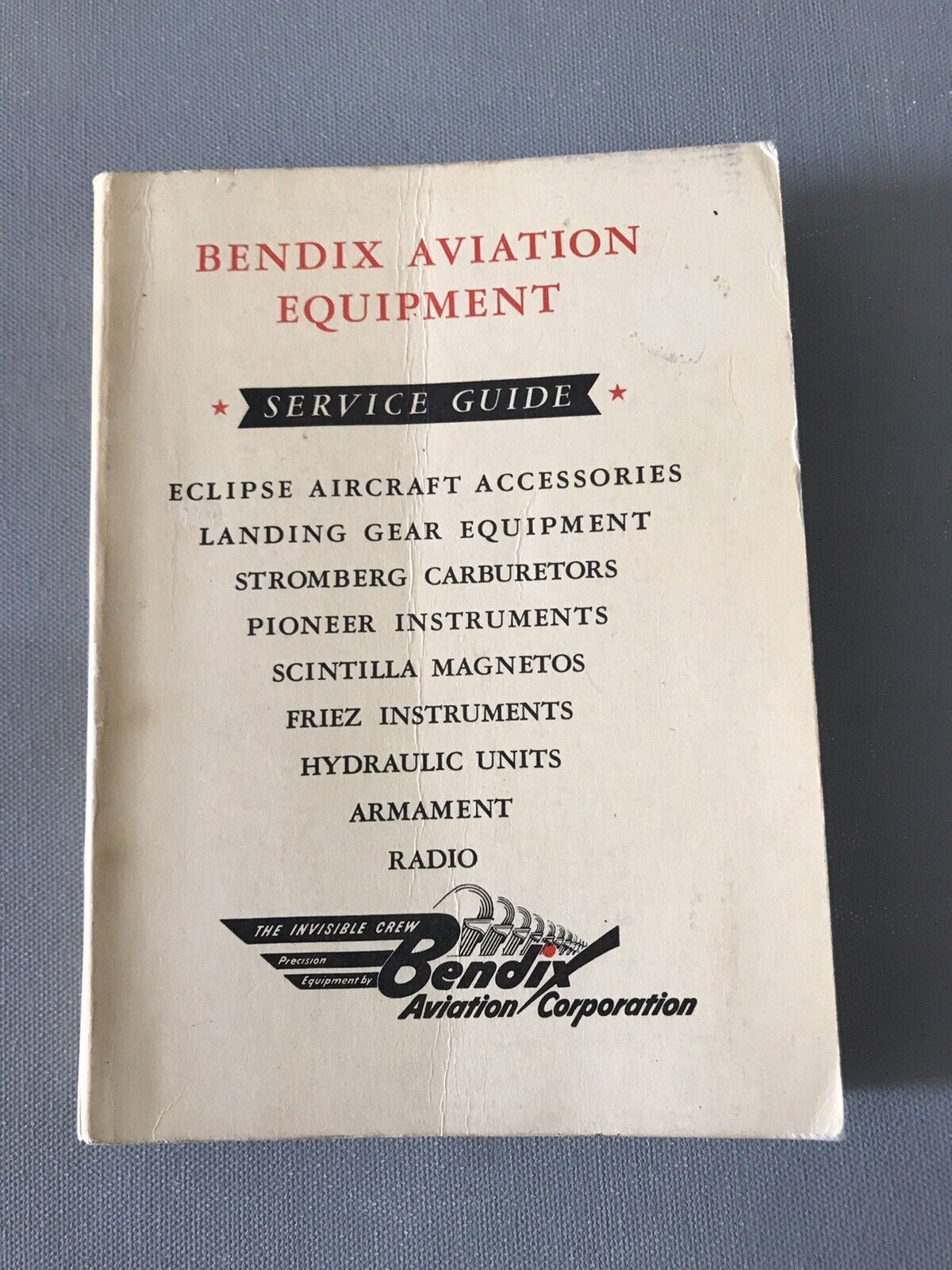 1943 Bendix Aviation Equipment Service Guide Paperback 