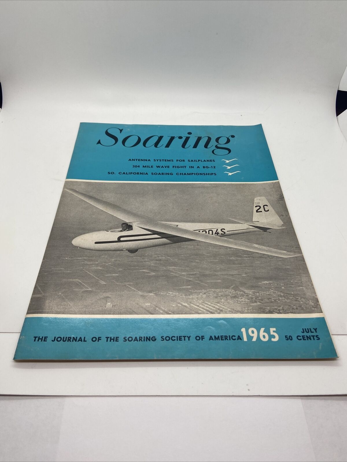 July 1965 Vintage Aviation Magazine - Soaring - Journal Of Soaring Society.