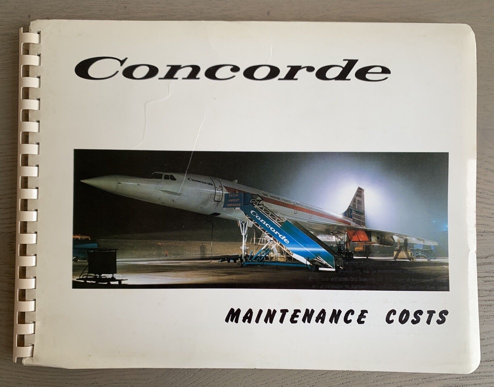 Rare & Concorde Maintenance Costs Brochure, Aerospace & BAC MAY 1971