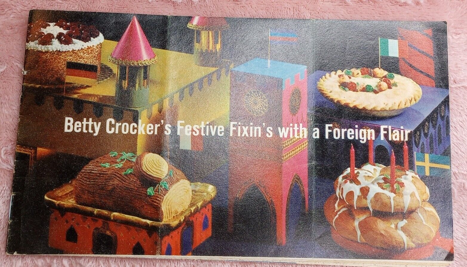 Vintage 1964 Betty Crocker's Festive Fixin's with a Foreign Flair Recipe Booklet