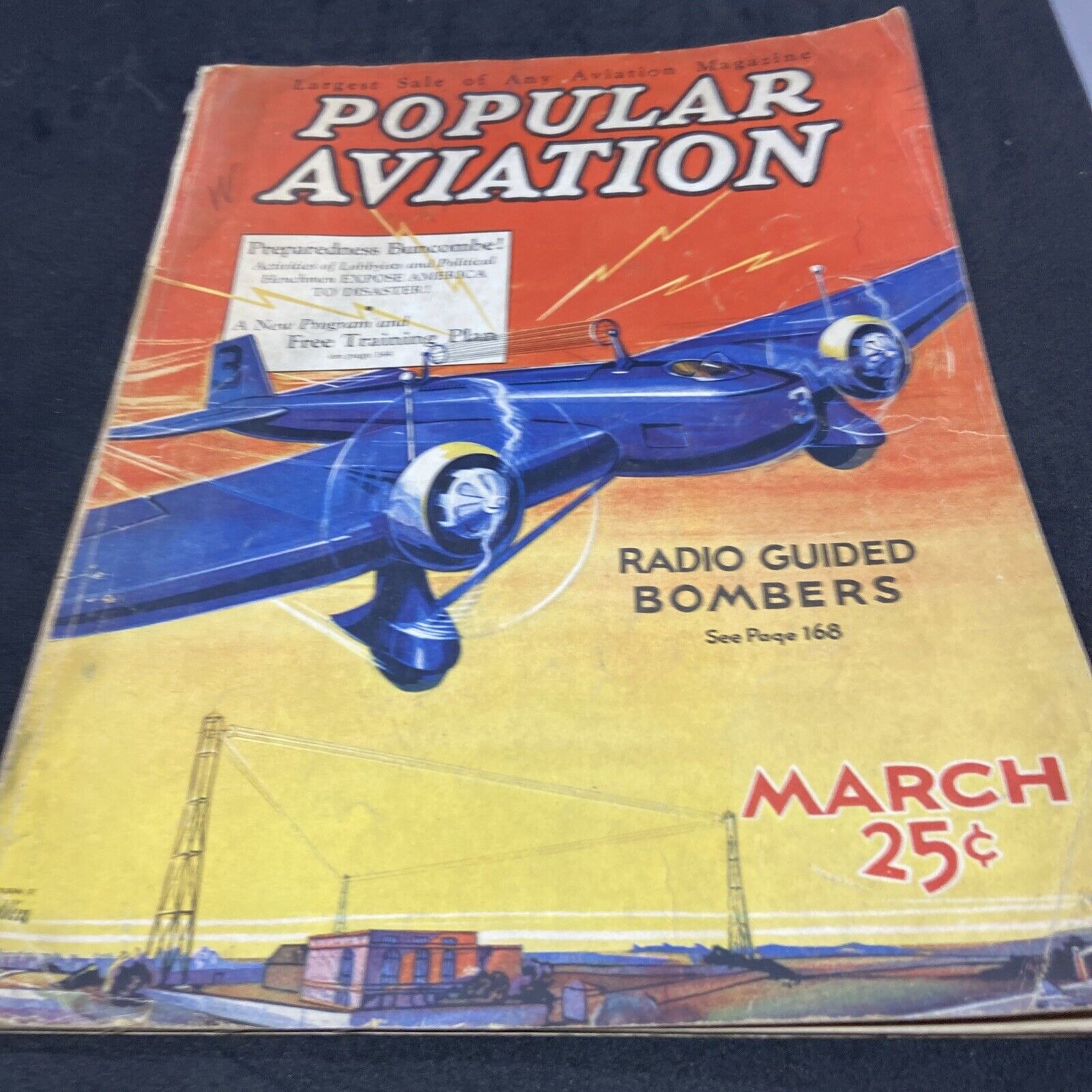 Popular Aviation March 1932-radio controlled bomber
