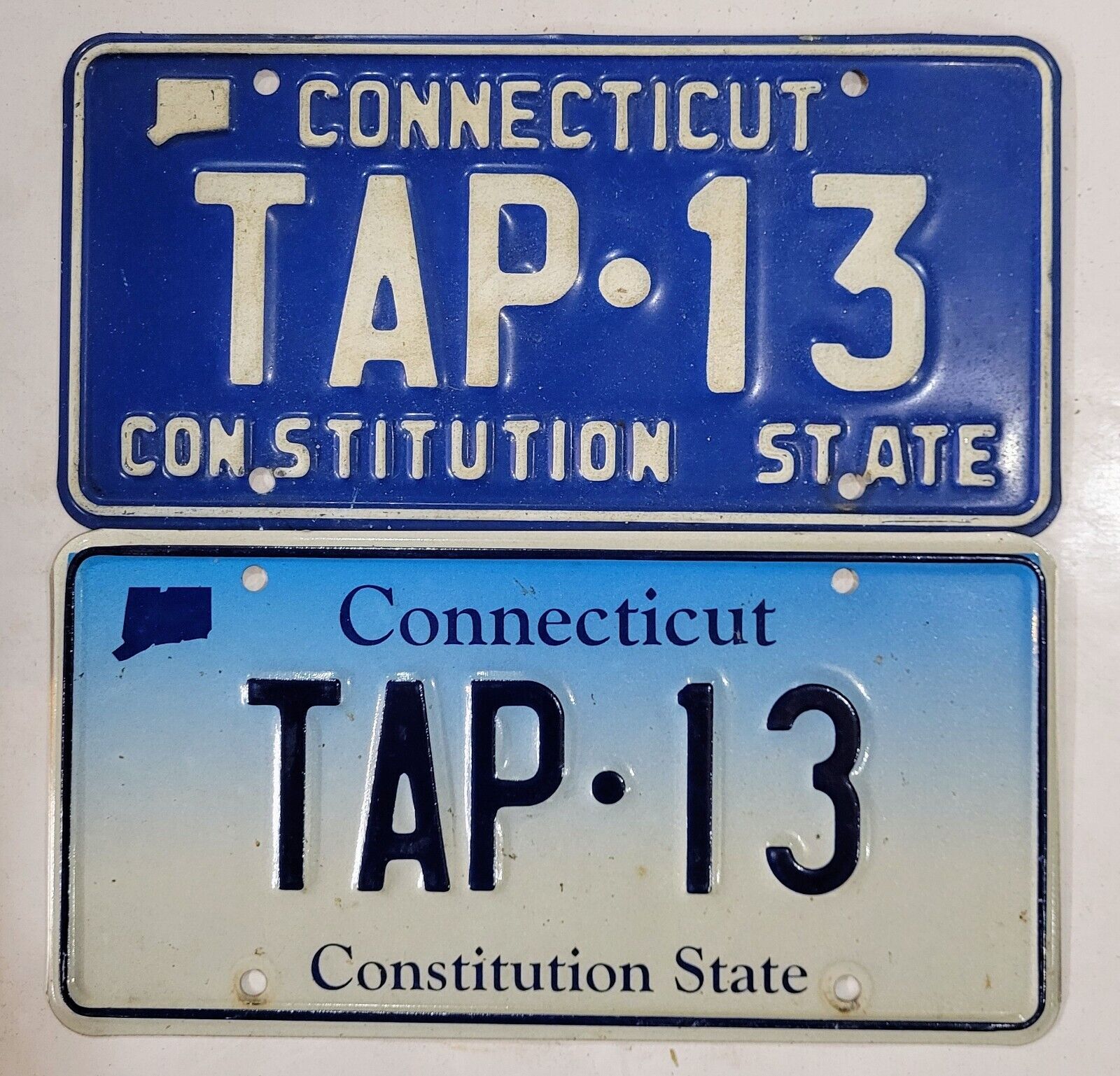 CONNECTICUT Vanity License Plate Pair ~ TAP 13 ~ Bar / Beer  🔥FREE SHIPPING🔥
