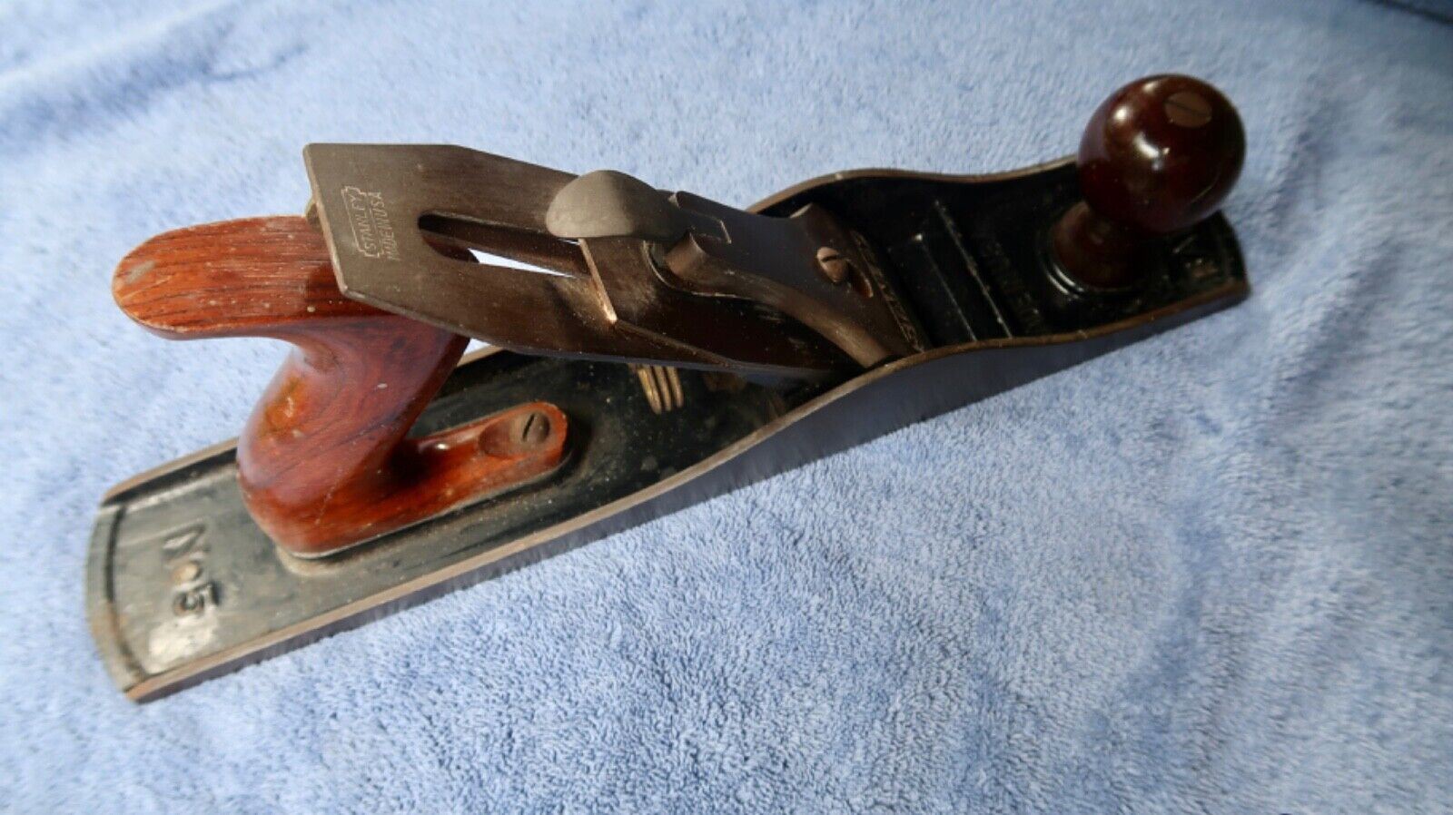 WOOD PLANE. Vintage Stanley Bailey No. 5 Wood Plane Made In USA