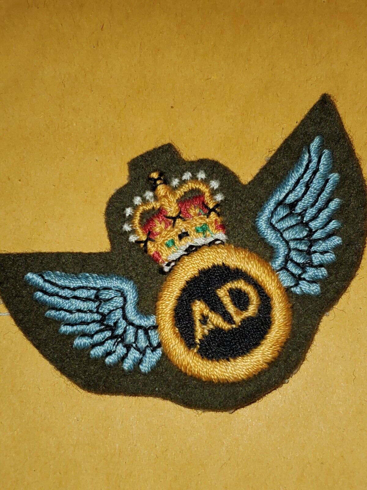 WWII British RAF Royal Air Force Airborne Wing Wool Patch L@@K