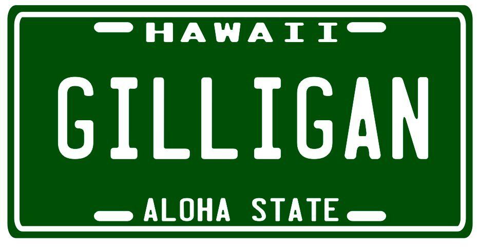 Gilligan's Island 1964 Hawaii License plate