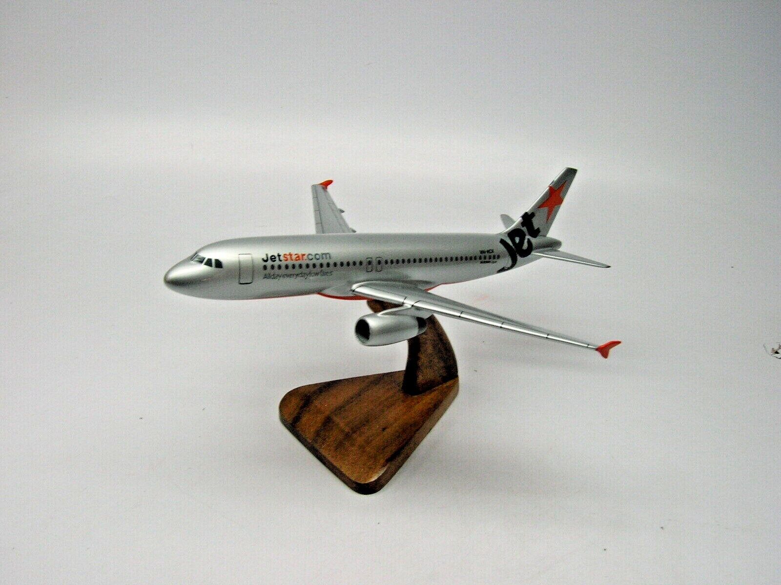  A-320 Jetstar A320 Aircraft Desktop Mahogany Kiln Dried Wood Model Small New