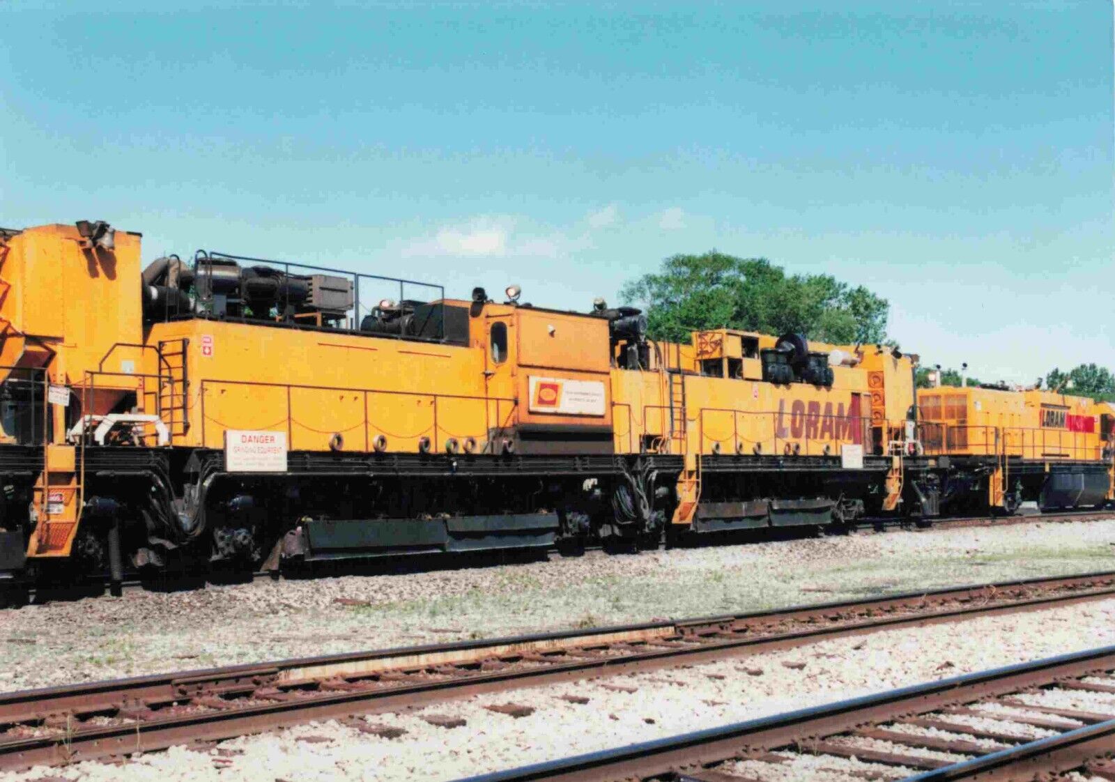 Loram Locomotive Train Railroad Color Photo 3.5X5  #2287