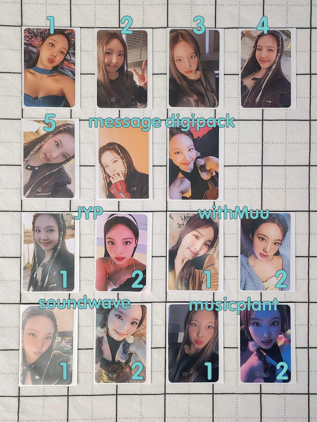 TWICE - READY TO BE - 12th Mini Album - Official Photocards & POB KR Photocards