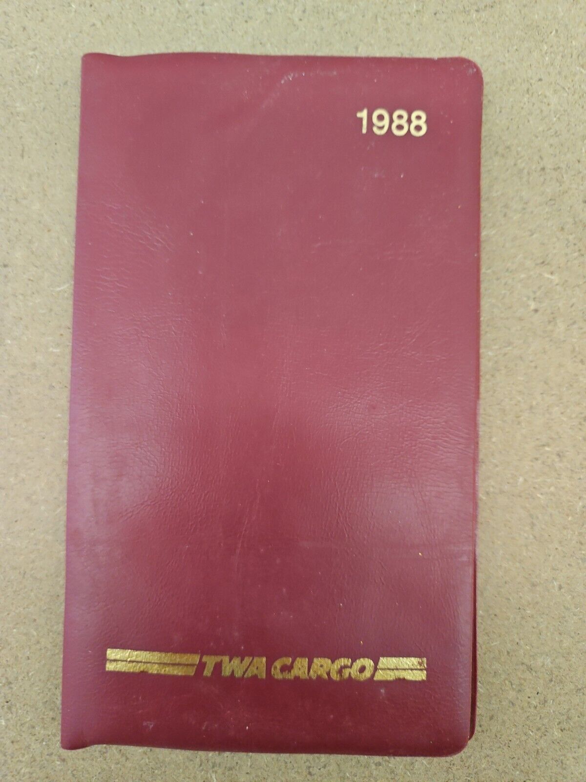 Airline 1988 TWA Cargo Picket Calendar In Plastic Cover 