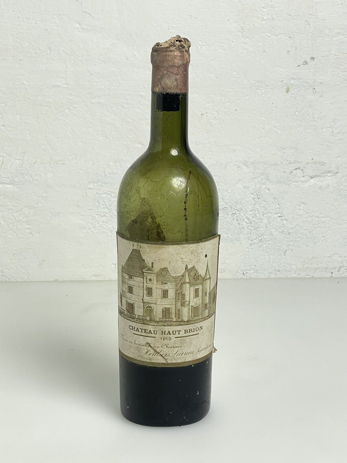 Chateau Haut Brion 1919 Original Bottle Half Empty Cork In Incredibly Rare