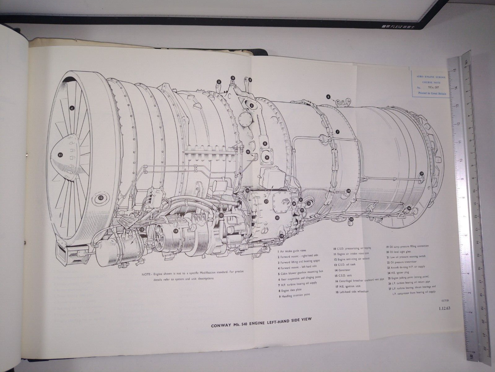 Rolls Royce Conway  Original Aero Engine Manual 1960\'s Service Training
