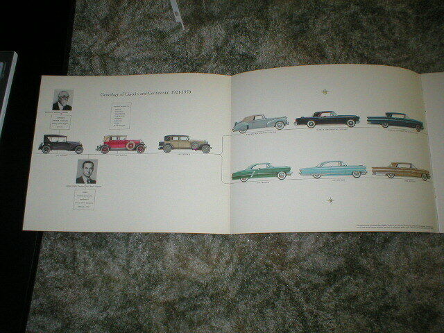 Vintage Lincoln Continental Foldout Brochure 1921 - 1959, 10\