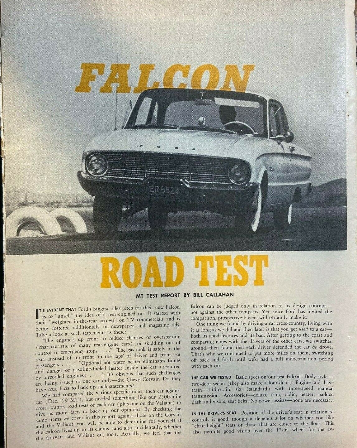 1960 Ford Falcon Road Test