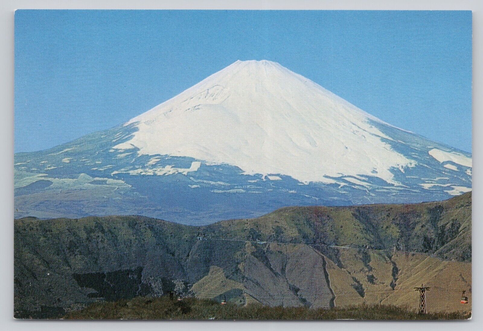 Kanagawa Japan, Hakone Ropeway, Mt Fuji Scenic View, Vintage Postcard