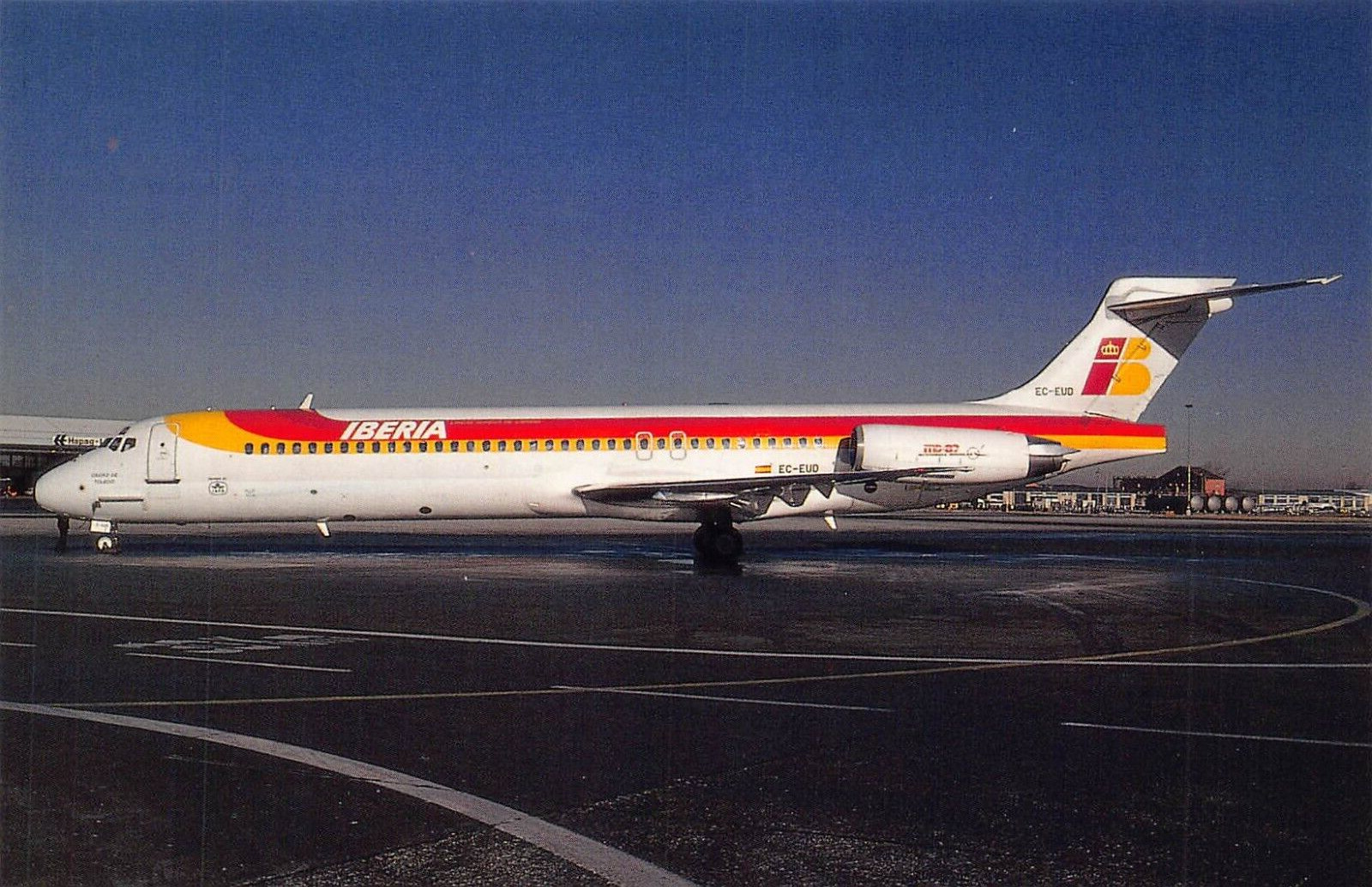 Airline Postcards     IBERIA AIRLINES McDonnell Douglas MD-87 EC-EUD  c/n 49828