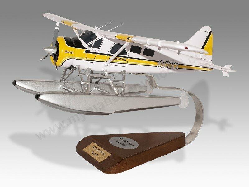 De Havilland DHC-2 Beaver Kenmore Air Solid Wood Replica Airplane Desktop Model