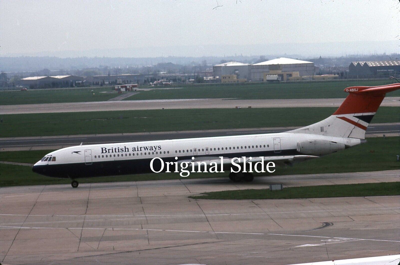 Aircraft Slide - British Airways SVC-10 G-ASGJ @ LHR 1979   (B178)