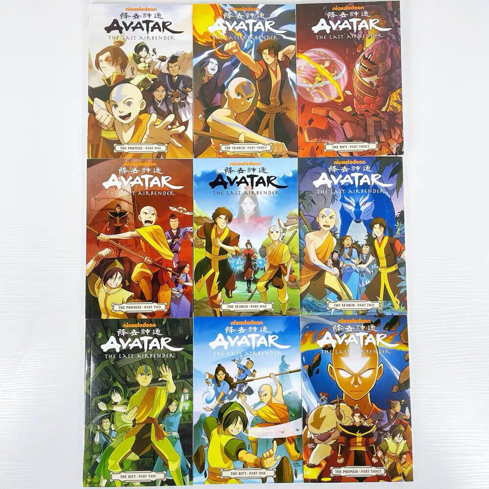AVATAR English 18 Books Full Complete Set Comic The Last Airbender Cartoon DHL
