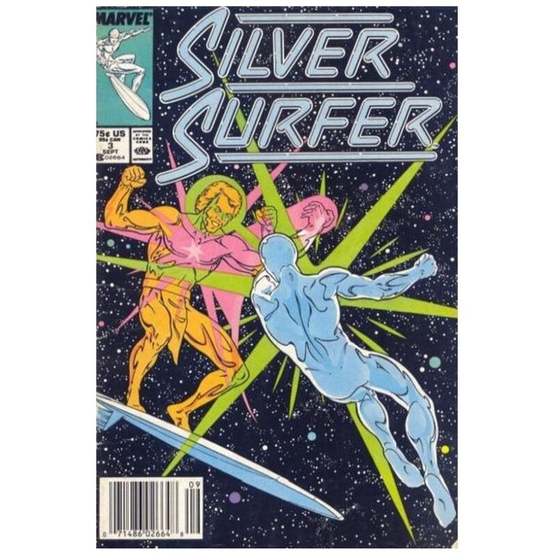 Silver Surfer (1987 series) #3 Newsstand in VF minus cond. Marvel comics [n\
