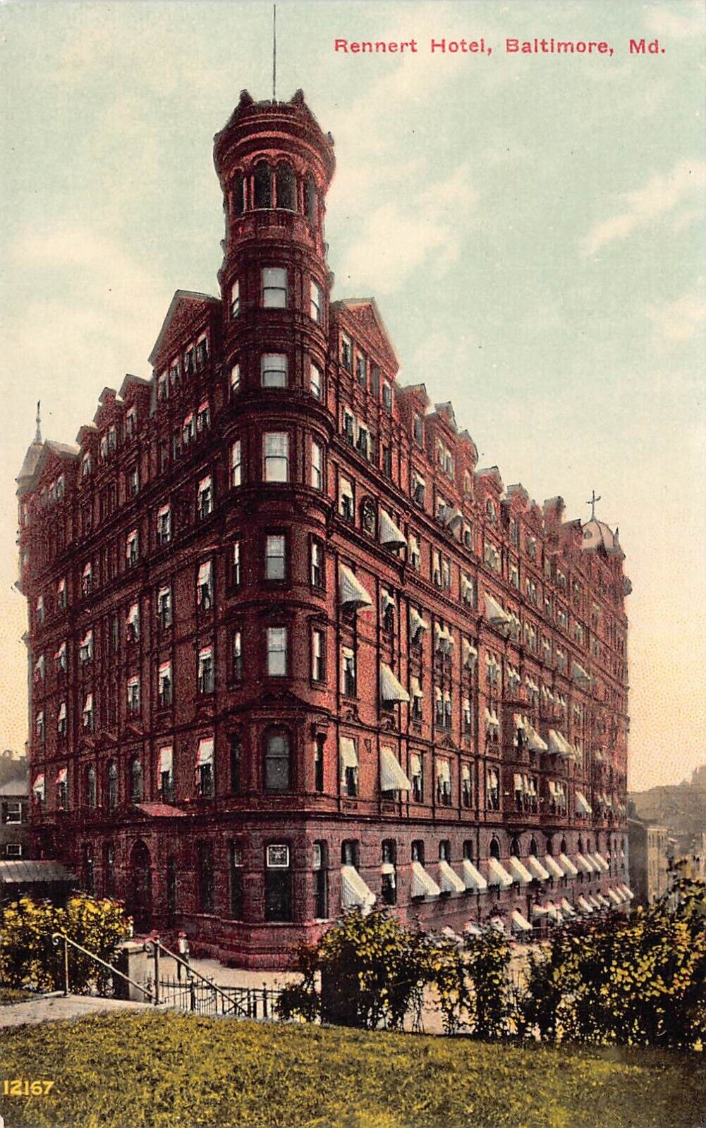 Rennert Hotel, Baltimore, Maryland, Early Postcard, Unused