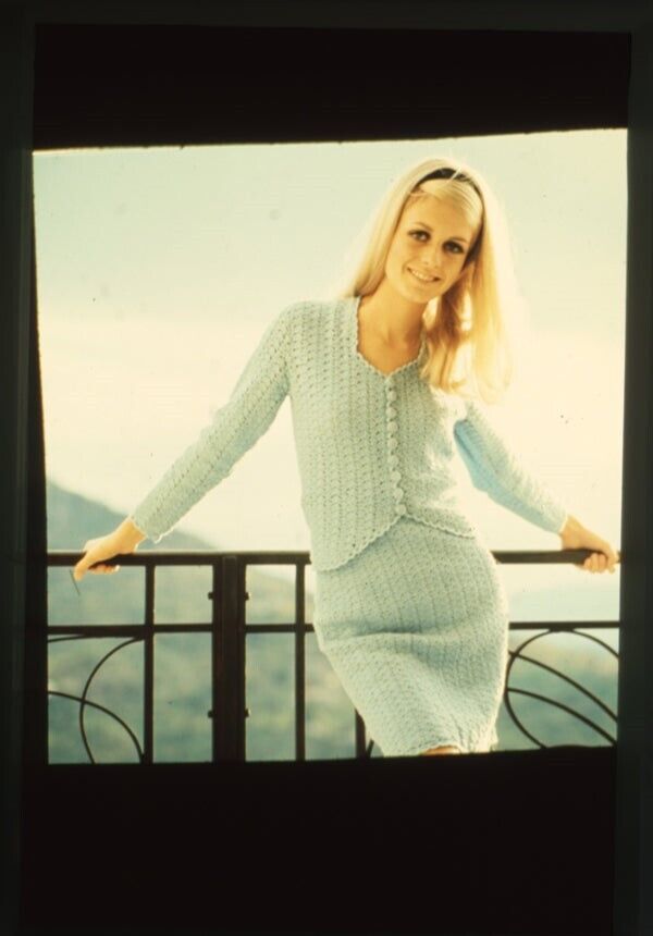Twiggy 1970's Modeling Glamour Photo Shoot Vintage Duplicate 35mm Transparency