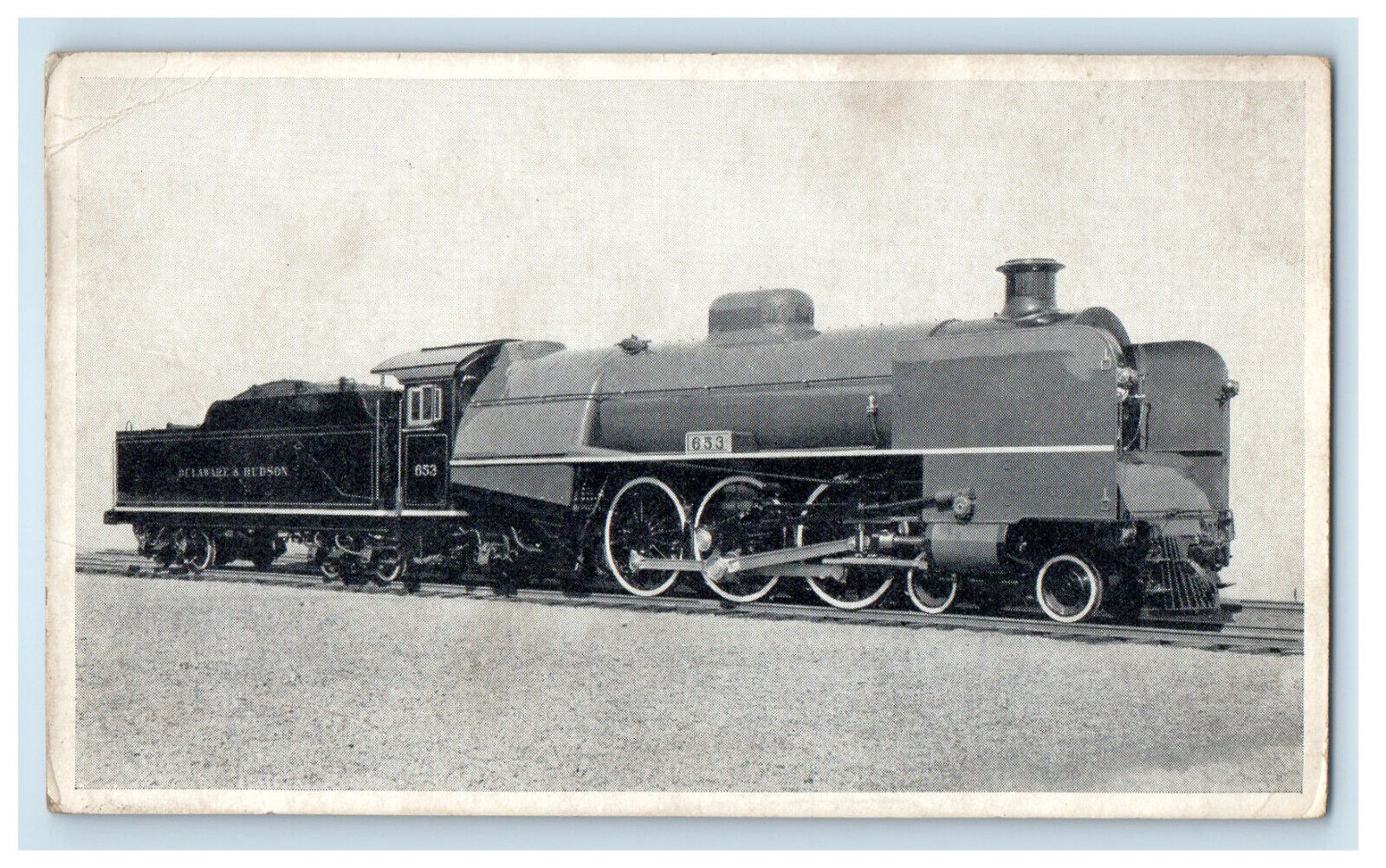 1934 The Delaware and Hudson Railroad Locomotive 653 Unposted Vintage Postcard