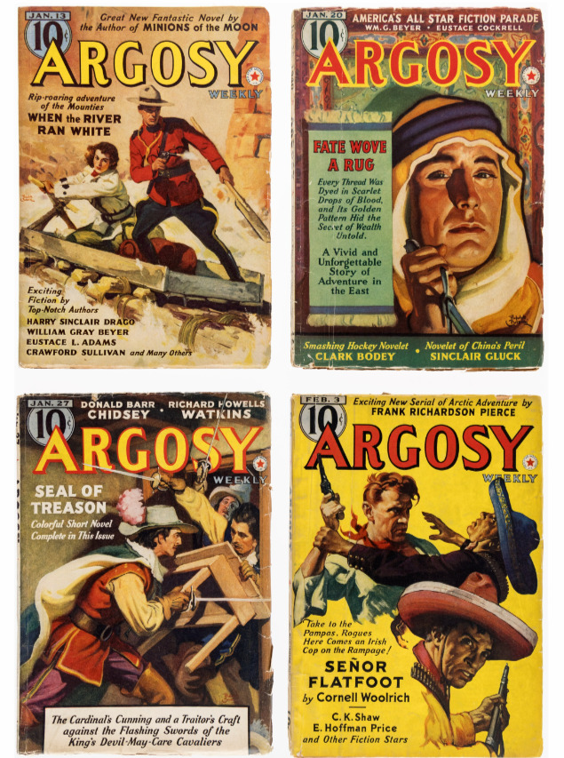 ARGOSY Pulp Comic 1940 (5 Consecutive LOT - MUNSEY 1940) (ITEM VIDEO)