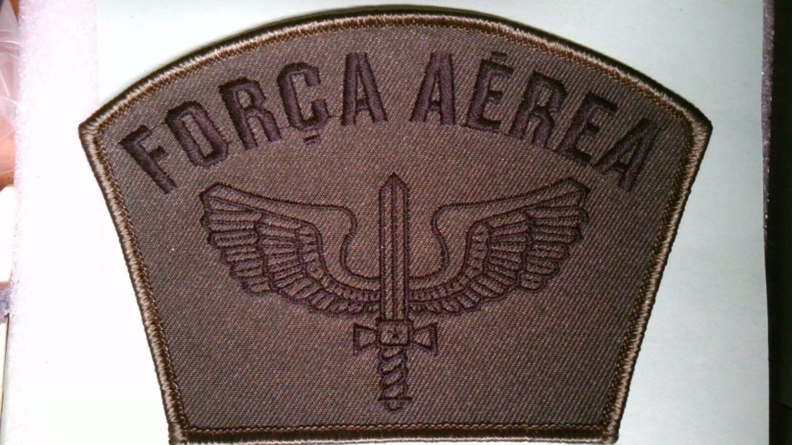 MILITARY SHOULDER PATCH SEW ON BRAZILIAN AIR FORCE FORCA AEREA