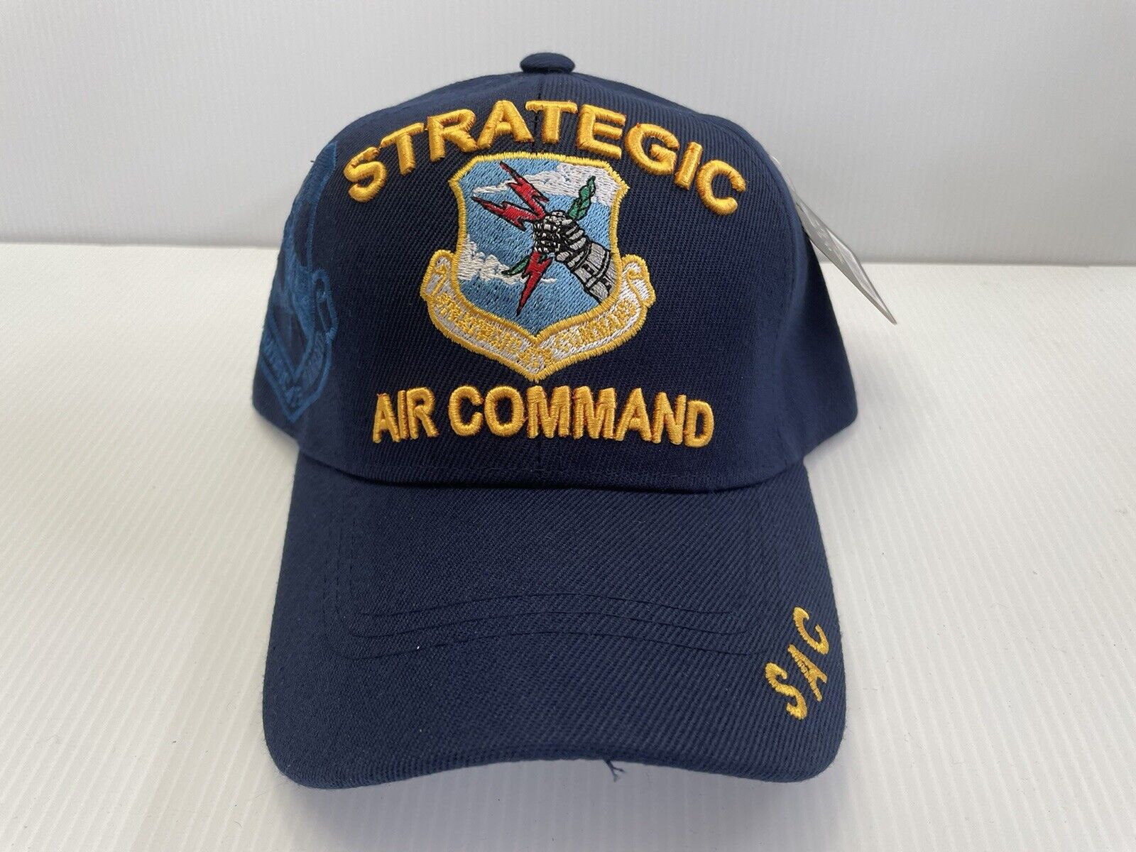 STRATEGIC AIR COMMAND Ball Cap US Air Force USAF Vietnam Gulf War SAC Hat BLUE