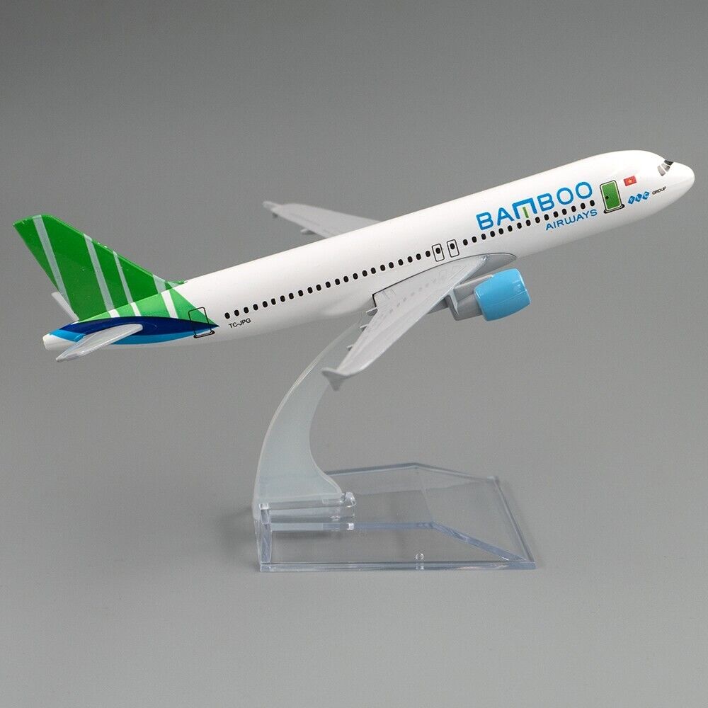 16cm Aircraft Airbus a320 Vietnam Bamboo Airways Alloy Plane Model Toy Gift