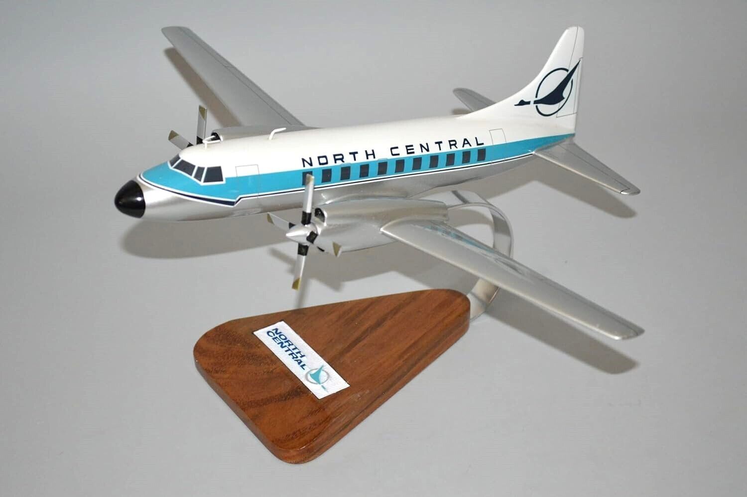 North Central Airlines Convair CV-580 Desk Top Display Model 1/72 SC Airplane